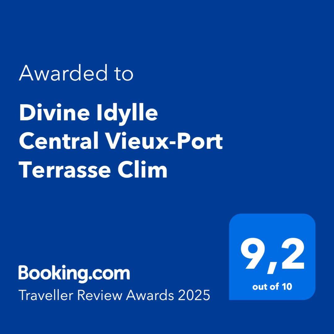 Divine Idylle Central Vieux-Port Terrasse Clim Marseille Kültér fotó